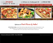 port pizza shop website