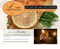 web design for restaurant